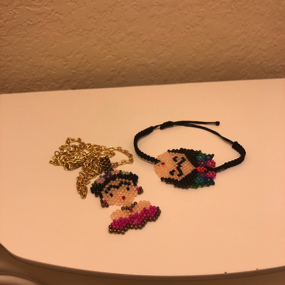 Frida Kahlo necklace/bracelet....